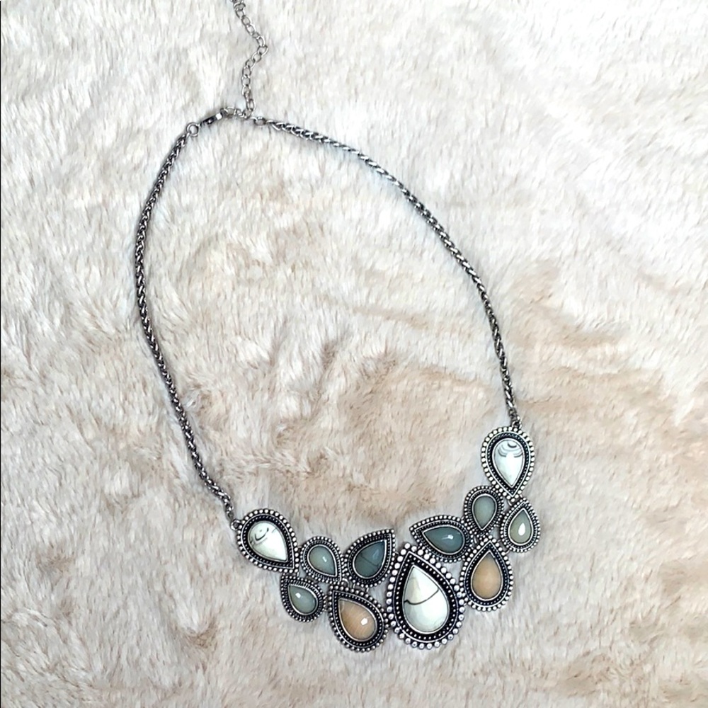 Silver Beaded Necklace